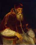 Titian and workshop Portrait of Pope Paul III - Hermitage